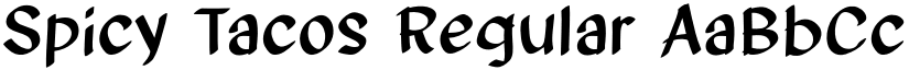 Spicy Tacos Regular font