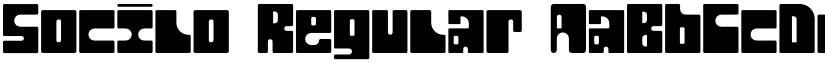 Socilo Regular font