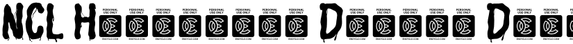 NCL Halloween Danger Demo font