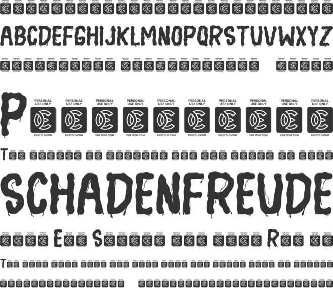 NCL Halloween Danger font preview