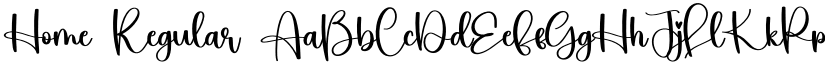 Home Regular font