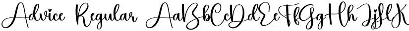 Advice Regular font