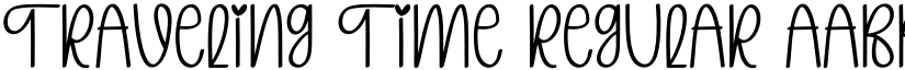 Traveling Time Regular font