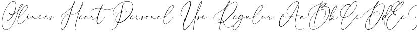 Slinces Heart Personal Use Regular font