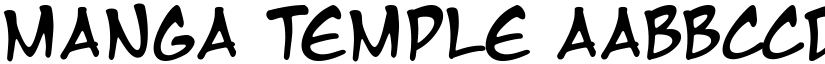 Manga Temple font