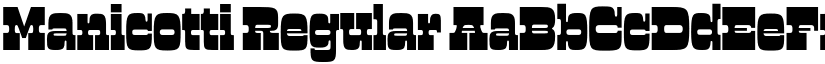 Manicotti font download
