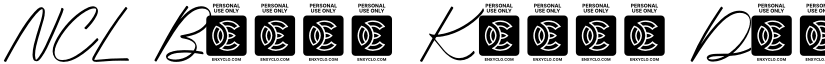 NCL Bique Kisty Demo font