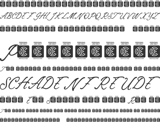 NCL Wicky Bejari font preview