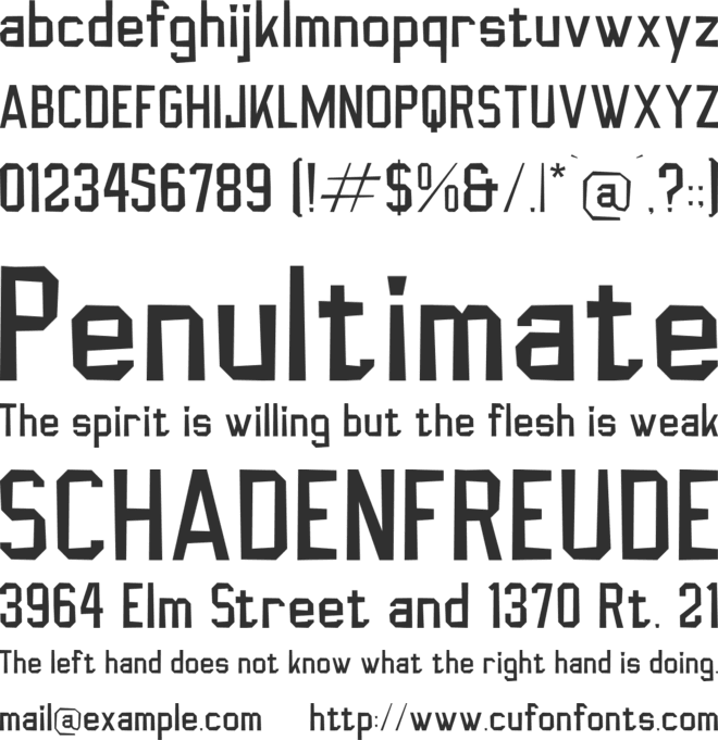 Bromther font preview