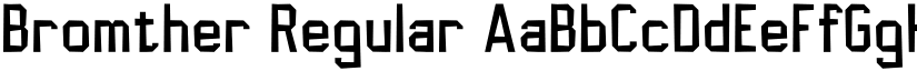 Bromther Regular font
