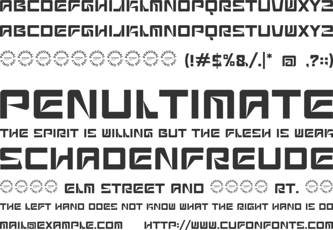 Feogra font preview
