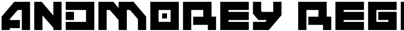 ANDMOREY Regular font