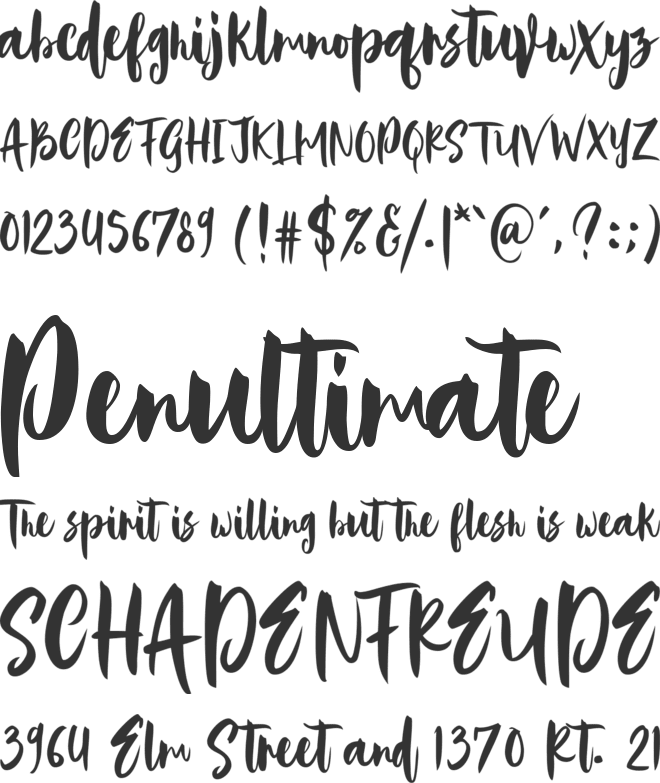 Empires font preview