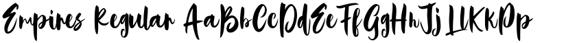 Empires Regular font