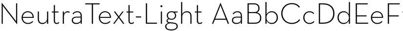 NeutraText-Light font