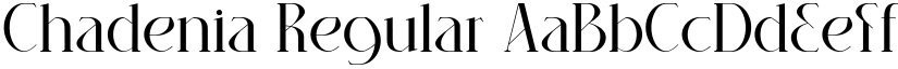 Chadenia Regular font