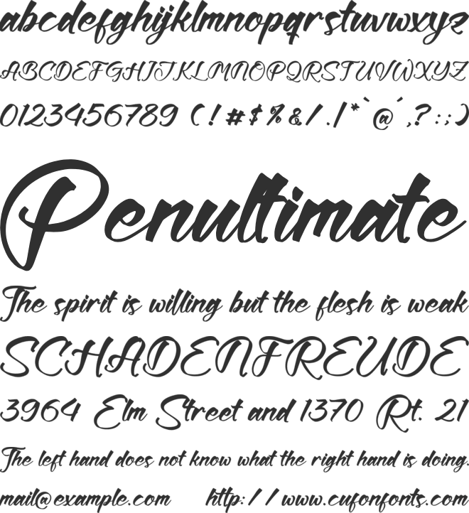 Freytha Brighter font preview