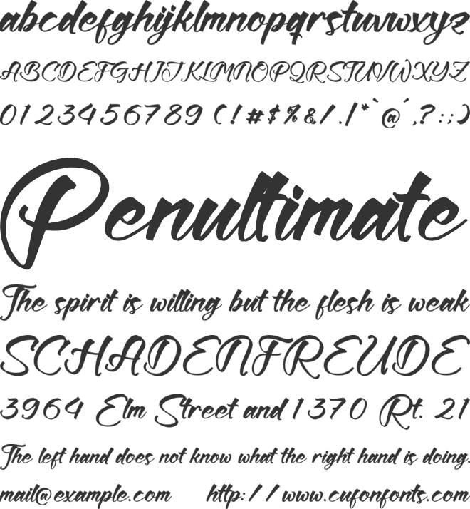 Freytha Brighter font preview