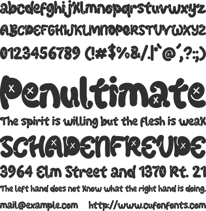 MARGIE font preview