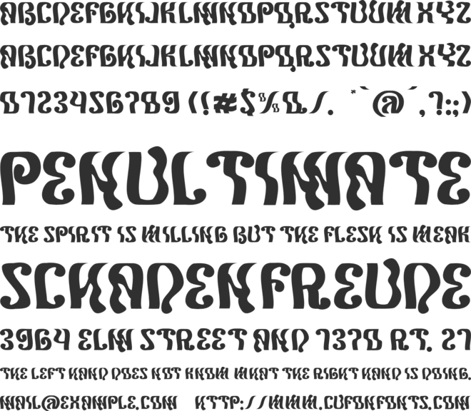 Scoogie font preview