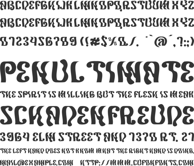 Scoogie font preview