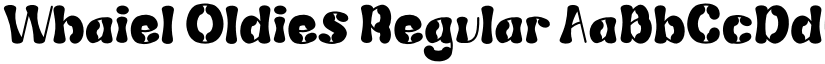 Whaiel Oldies Regular font