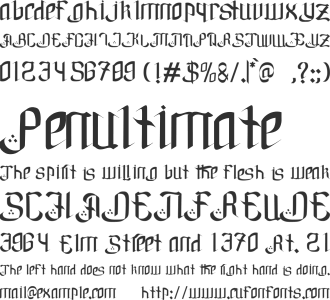 Basmallahu font preview