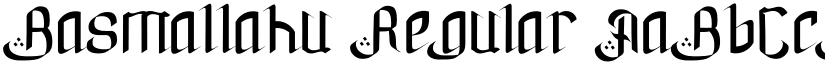 Basmallahu Regular font