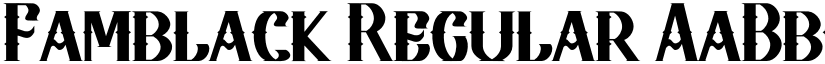 Famblack Regular font