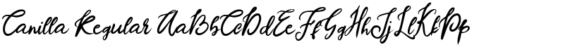 Canilla Regular font