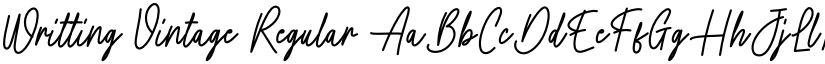 Writting Vintage Regular font