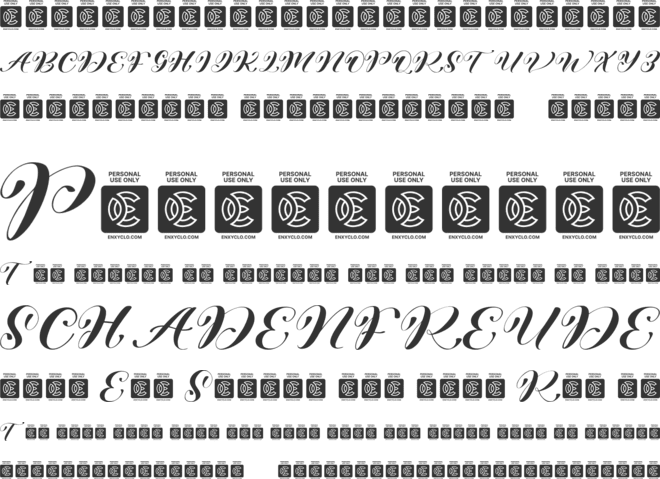 Wonder Varelia font preview