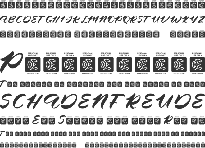 NCL Bujho Orgnist font preview