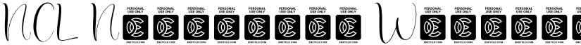 NCL Nostalgic Wedding Demo font