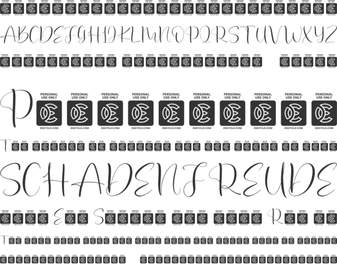 NCL Nostalgic Wedding font preview