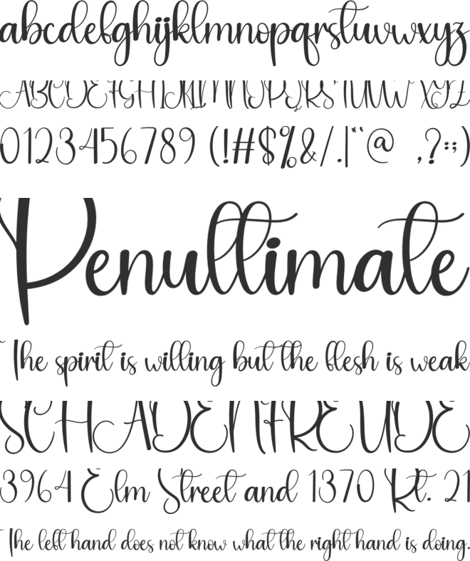 Hello Sweety font preview