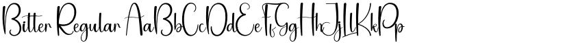 Bitter Regular font