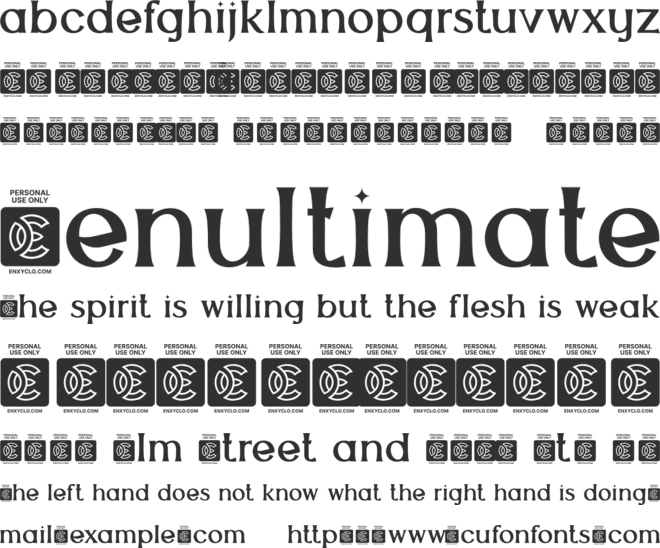 THE QUIRONAX font preview