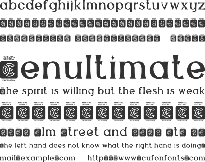 THE QUIRONAX font preview