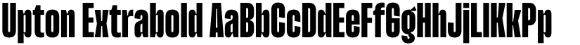 Upton Extrabold font
