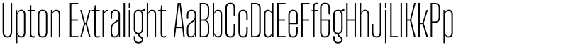 Upton Extralight font