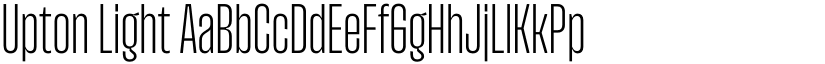 Upton Light font