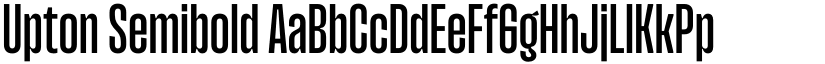 Upton Semibold font