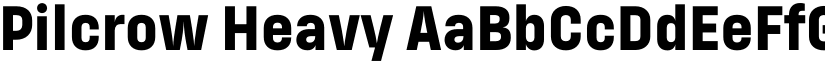Pilcrow Heavy font