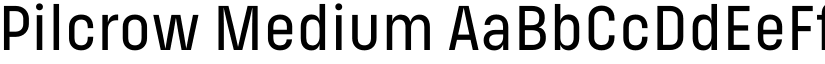 Pilcrow Medium font