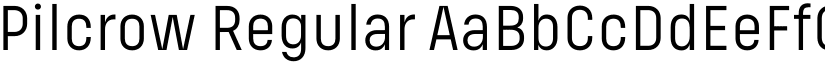 Pilcrow Regular font