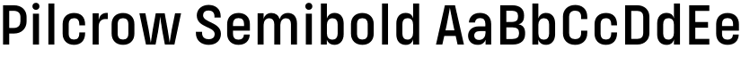 Pilcrow Semibold font