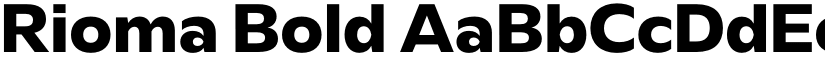 Rioma Bold font