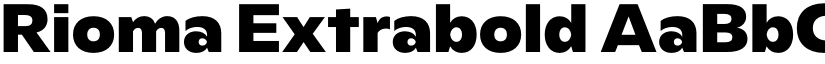 Rioma Extrabold font