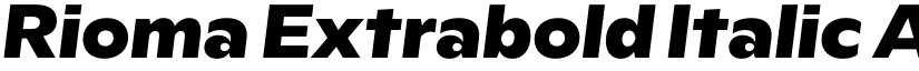 Rioma Extrabold Italic font